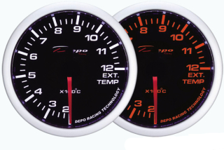 Přídavný budík Depo Racing WA 52mm - teplota výfukových plynů (EGT)
