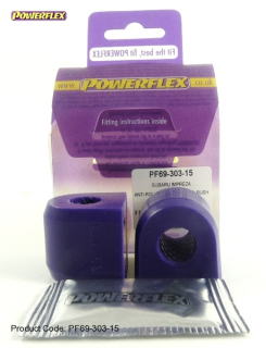 Silentbloky Powerflex Subaru Impreza WRX/STi GC/GF (93-00) Rear Anti Roll Bar To Chassis Bush 15mm (9)