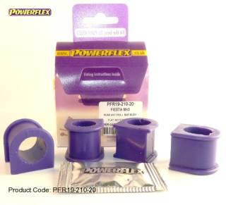 Silentbloky Powerflex Ford Fiesta Mk3 vč. XR2i/RS1800 16V (89-96) Rear Anti Roll Bar Mounting Bush 20mm U (5)