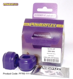 Silentbloky Powerflex BMW Mini One / Cooper R50/R52/R53 Rear Anti Roll Bar Bush 17mm (11)
