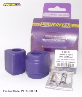 Silentbloky Powerflex BMW E39 (96-04) Rear Anti Roll Bar Mounting Bush 14mm (4)
