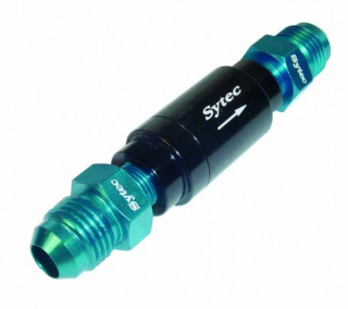 Zpětný ventil celo hliníkový Sytec - D-06 9/16"x18-UNF - černý