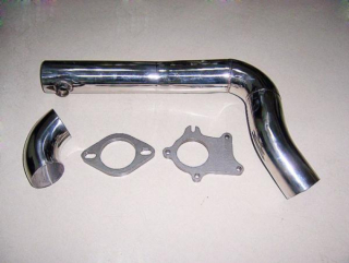 Nerezový kit na zakázkový downpipe s T3/T4 přírubou