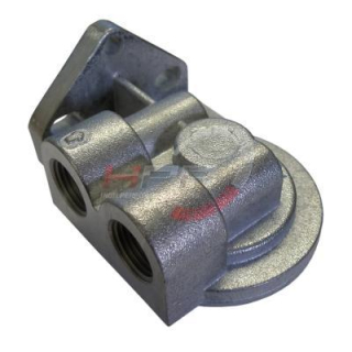 Externí relokační držák olejového filtru Mocal - 2x vývody 1/2"-BSP