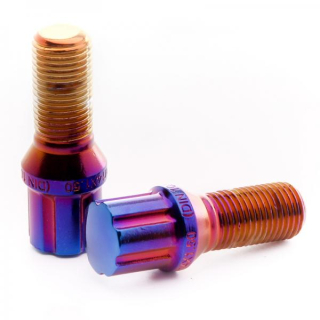 Sada kolových šroubů Japan Racing JB1 závit M14 x 1,25 - 28mm délka závitu - neochrome