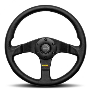 Volant Momo Tuner 320mm - černý/černý - kůže (homologace)