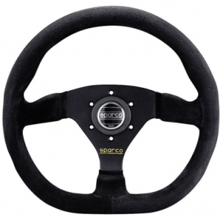 Volant Sparco L360 330mm - černý/černý - semiš