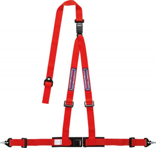 Bezpečnostní pás Sparco Martini Racing 3-bodový červený - karabina (E homologace)