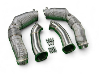 Downpipes se sportovními katalyzátory MTC Motorsport BMW X5M F95 LCI / X6M F96 LCI 4.4 V8 twin-turbo S63 (21-)