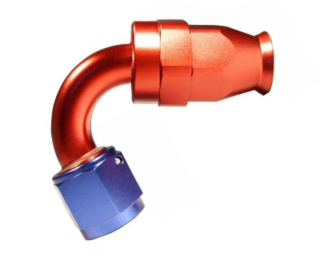 Fitinka koleno 120° D-10 (AN10) 7/8"x14-UNF - teflonová PTFE hadice