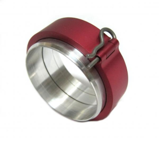 Rychloupínací spona ProRacing s přírubami 76mm (3") - červená - typ 1