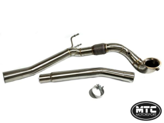 Downpipe s náhradou OPF/GPF a sportovním katalyzátorem MTC Motorsport VW Golf 8/8.5 R 2.0 TSI (19-)