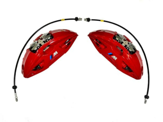 Přední 4-pístové brzdové třmeny Brembo BMW X1 E84 / X3 E83/F23 / X4 F26 / X5 E53 pro kotouče 374x36mm (červené 34106891343 / 34106891344)