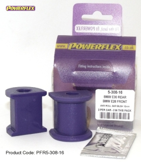 Silentbloky Powerflex BMW E36 Compact Rear Roll Bar Mounting Bush 16mm (6)