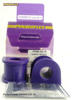 Silentbloky Powerflex Subaru Legacy BL/BP (03-09) Rear Anti Roll Bar To Chassis Bush 18mm (13)