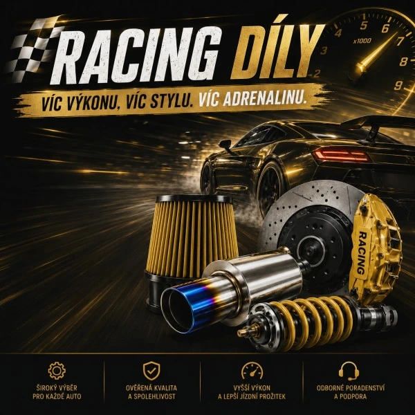 Racing tuning doplňky pro exteriér vašeho závodního vozu