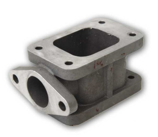 Redukční adaptér na turbo T3 > T3 + wastegate 38mm (ocel)