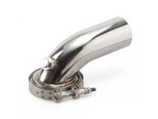 Adaptér na výfukovou část v-band s kolenem pro Holset HY35W (nerez)